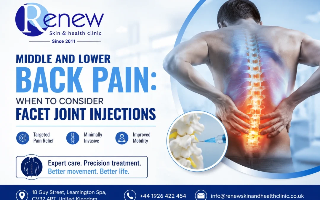 Middle and Lower Back Pain When to Consider Facet Joint Injections